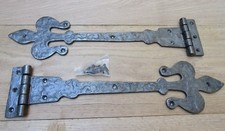 PAIR OF 18" FLEUR DE LYS  cast