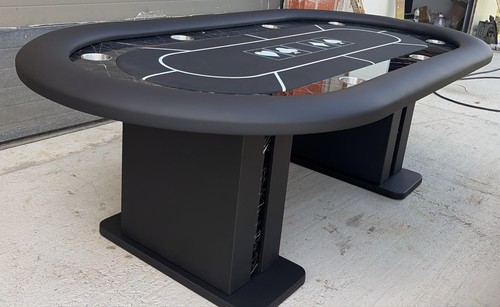 Black poker table - with, custom