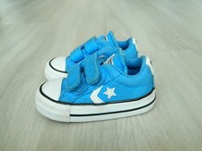 Converse Star Player 2V Baby Toddler Boys Trainers Blue Size Infants 3 / 19