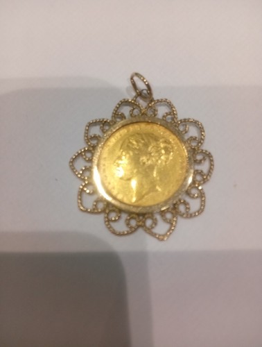 1884 gold full sovereign - full, coin