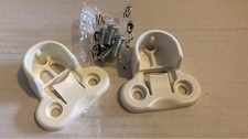 2 x 130527 IKEA PAX White Wardrobe Rail Brackets and screws (4 x 100325)