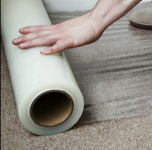Carpet protector film plastic - carpet,