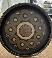 Denby Arabesque brown side plate Derbyshire pottery dinner service tableware