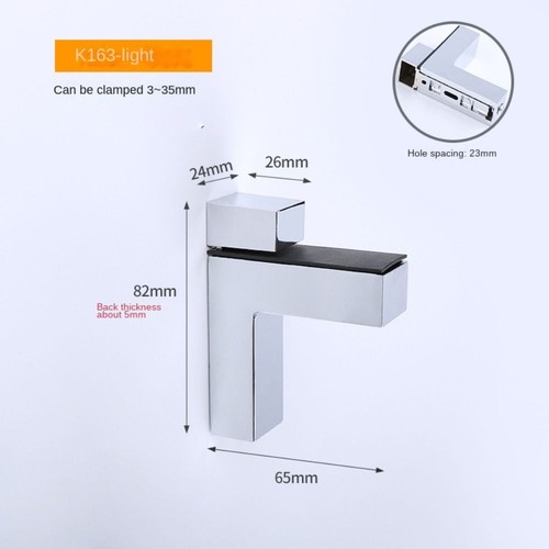 Zinc alloy glass - shelf, support