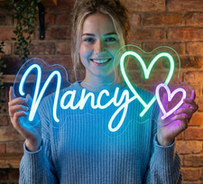 Name Neon sign custom man cave
