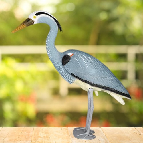 Blue heron decoy garden statue - decoy,