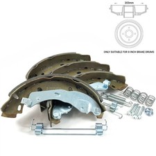 REAR BRAKE SHOES & FITTING KIT FIT: RENAULT CLIO MK4 12-19 8" DRUM ONLY SFK0078E