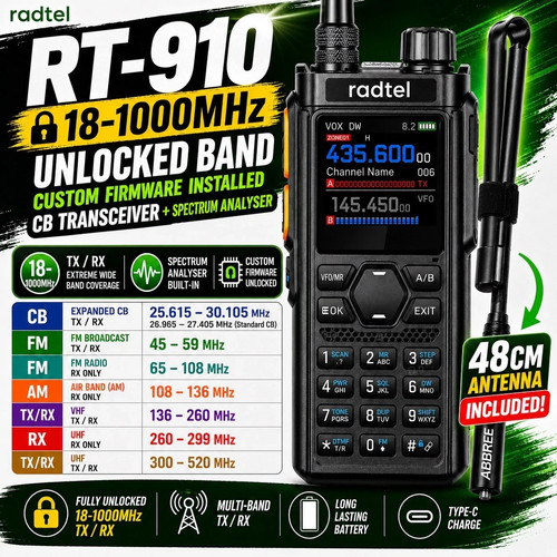 Radtel 910 1000mhz - radtel, with