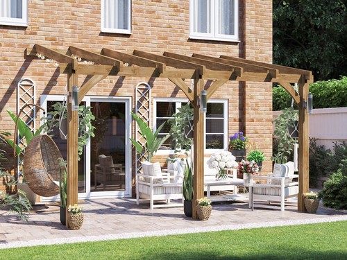 Wooden lean pergola - lean, kit