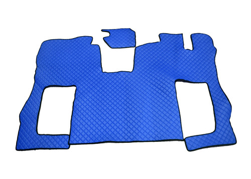 Blue eco leather - leather, mats