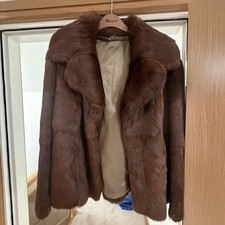 Genuine Mink Fur Jacket Dark