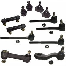 12 Pc Kit Ball Joints Tie Rod Idler Pitman Arm C10 with Power Steering 67-70 2WD