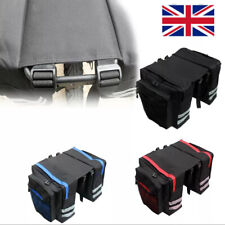 NEW BIKING Waterproof MTB Bike Double Pannier Bag Bicycle Rear Rack Pack Bag UK