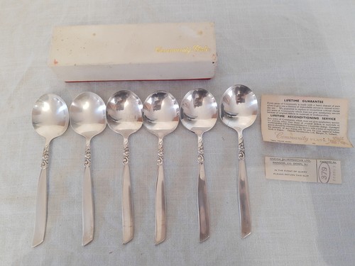 Vintage silver plated - plated, spoons