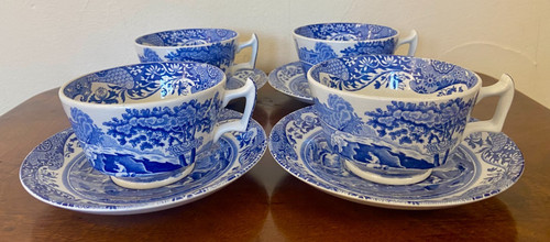 Spode blue italian tea - /4, /tea