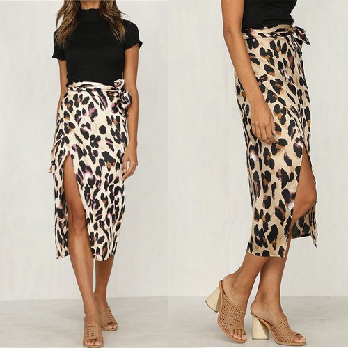 Leopard print midi - leopard,