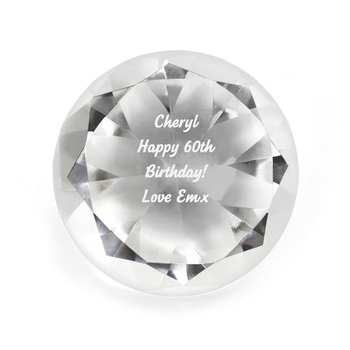 Personalised engraved diamond - engraved,