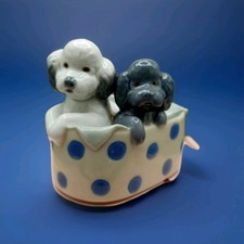 Puppies In Basket Figurine by