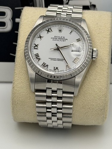 Rolex datejust 16220 white - 36,