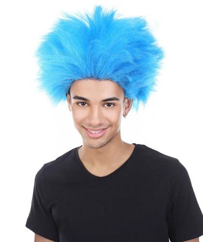 Blue fuzzy wig inspired - fuzzy, by