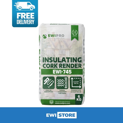 Insulating cork render - insulating, ewi-745