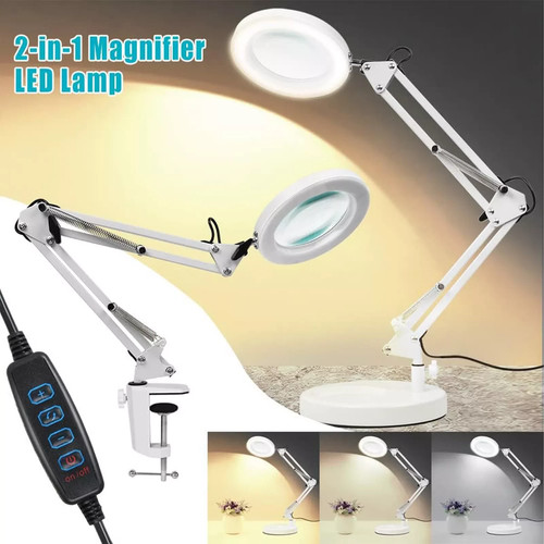 10x magnifying glass desk - 10x,