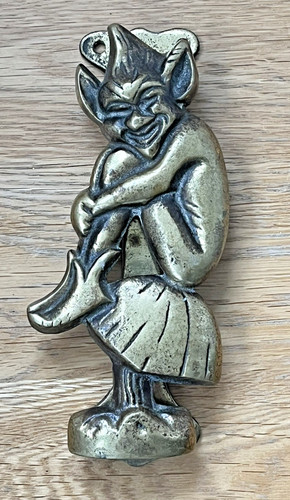 Vintage solid brass - solid, pixie