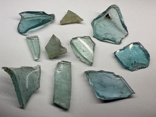 Various shards roman glass - roman,