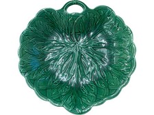 Wedgwood Green Cabbage Leaf Plate Decorative Vintage Ceramic 24cm Dish