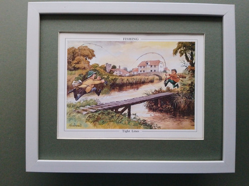 Norman thelwell fishing print - fishing,