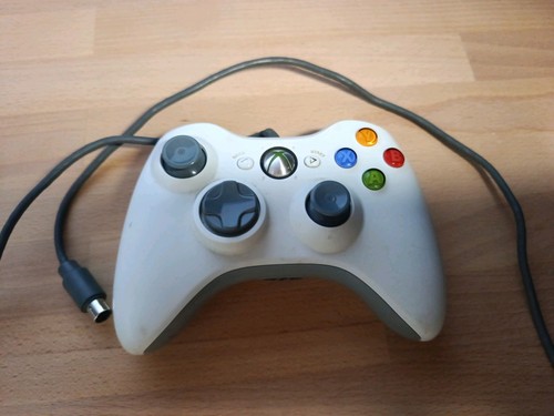 Microsoft xbox 360 white wired - xbox,