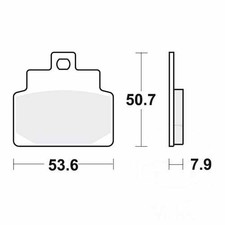 TRW Brake Pads MCB709SRM Fits