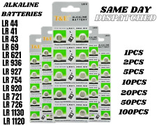 LR44, LR41, LR1130, LR43, LR936, LR754 1.5v Battery Coin Cell Button Batteries
