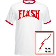 Flash Mens Fancy Dress T-Shirt Costume As Worn By Queen Freddie Mercury Gordon
