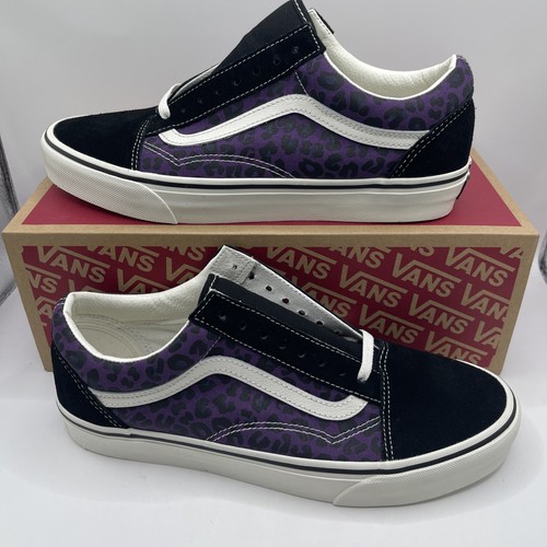Vans old skool leopard purple - vans,