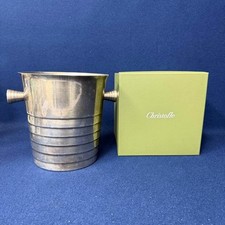Christofle France Silverplated Two Handle Champagne Wine Ice Bucket Cooler & Box
