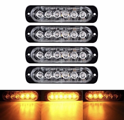 New 12v 24v led amber - 4*12v, 6