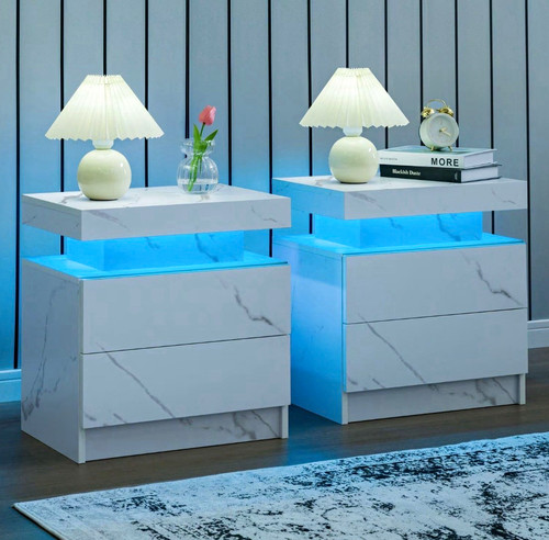 Set white grey marble - 2,