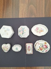 Bundle Job Lot 7  Bone China Branded Trinket dish and  Boxes Collectable