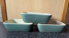 Denby ~ Manor Green ~ Hors D'Oeuvres /Dip /Snack /Tapas Dishes x 3 ~ 5" x 4.25"