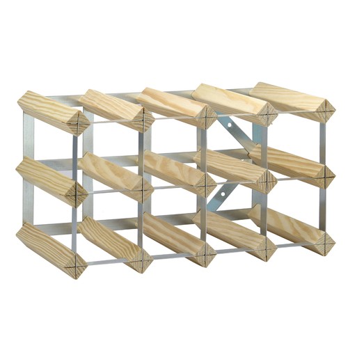 Wood metal wine rack 12 - &,