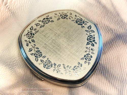 Stratton silver tone - tone, floral