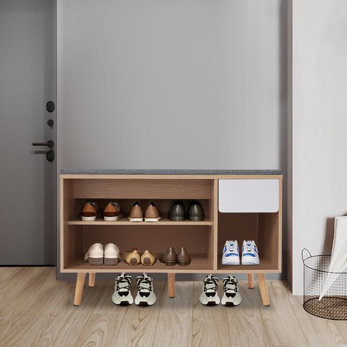 Shoe bench with - shoe, cushion,