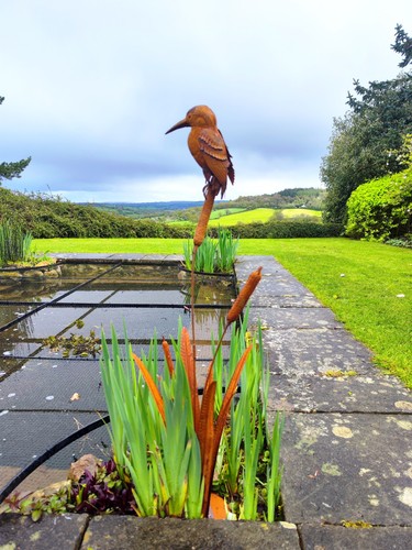 Metal kingfisher the reeds - kingfisher, in