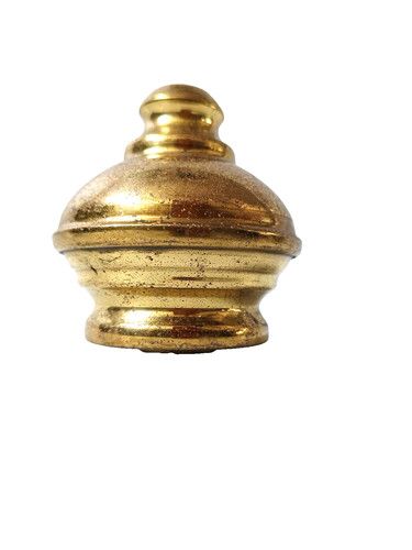 Bed knob spun brass - knob,