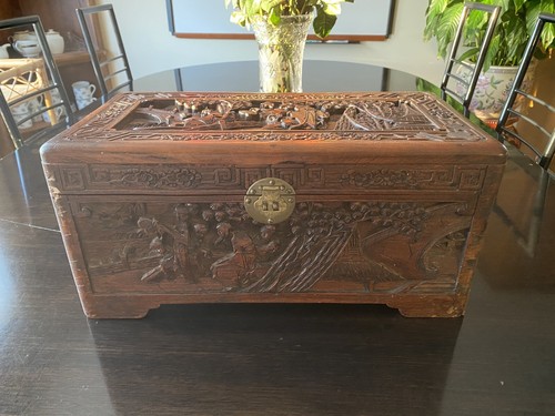 Vintage chinese camphor - chinese, wood