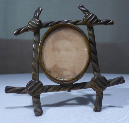 Antique easel photo - antique, frame