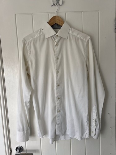 Eton white cotton shirt mens - eton,