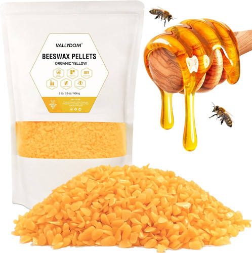 Beeswax 2lb yellow - beeswax,
