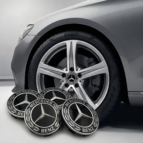 Mercedes black alloy wheel - alloy,
